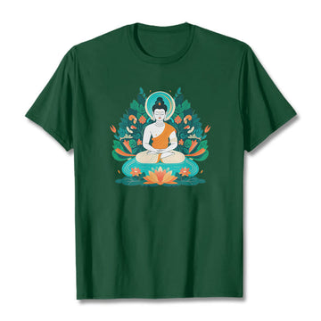 Flower Grass Lotus Bodhisattva Tee T-shirt