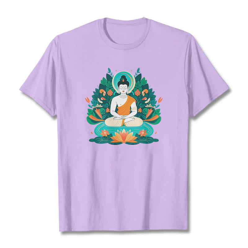 Flower Grass Lotus Bodhisattva Tee T-shirt