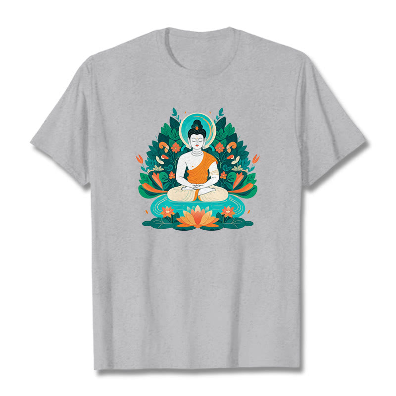 Flower Grass Lotus Bodhisattva Tee T-shirt