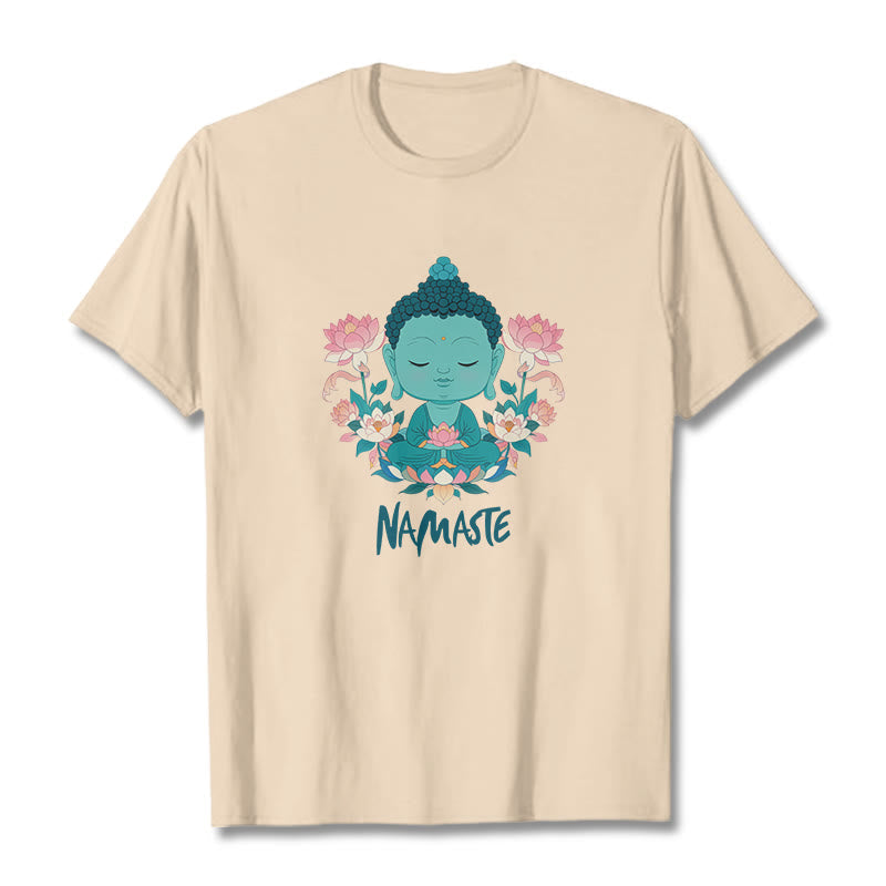 NAMASTE Buddha Lotus Meditation Tee T-shirt