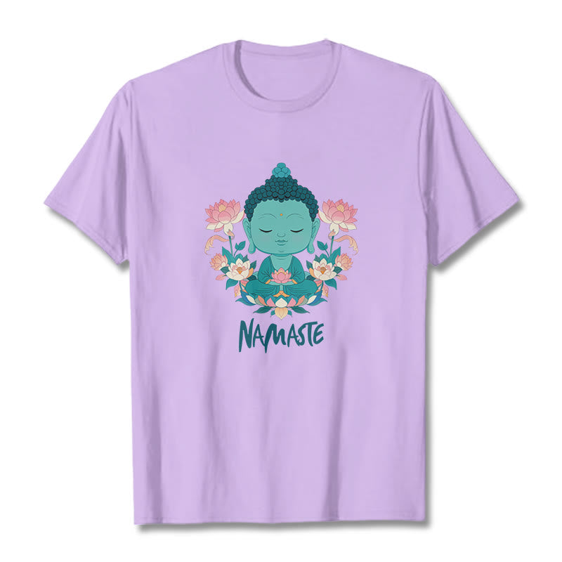 NAMASTE Buddha Lotus Meditation Tee T-shirt