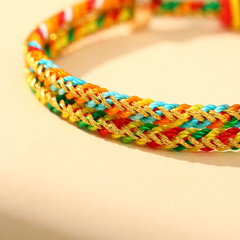 Colorful Rope Zongzi Pattern Luck Handmade Child Adult Bracelet