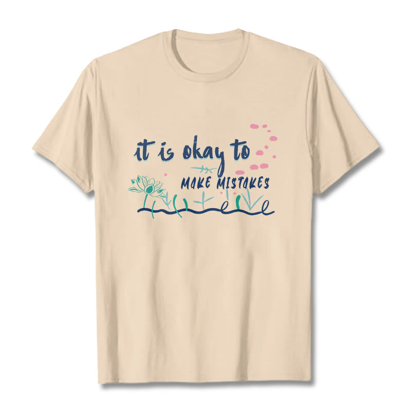 Tactile Cotton Crew Neck Mindful Mantra T-Shirt