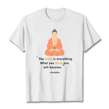 Tactile Cotton Crew Neck Mindful Meditation Tee