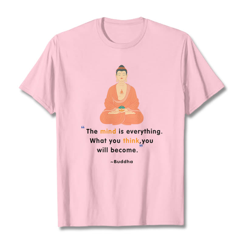 Tactile Cotton Crew Neck Mindful Meditation Tee