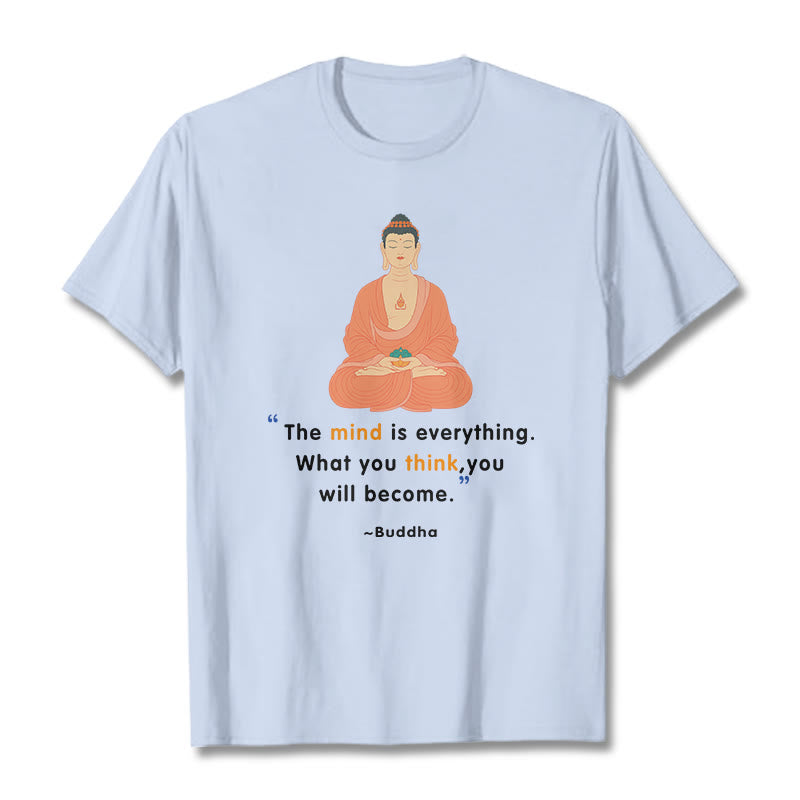 Tactile Cotton Crew Neck Mindful Meditation Tee