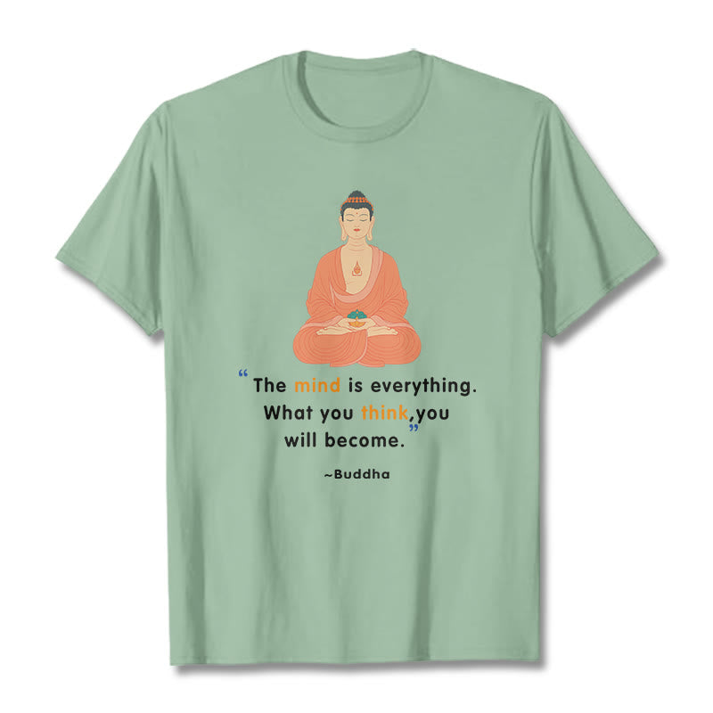Tactile Cotton Crew Neck Mindful Meditation Tee