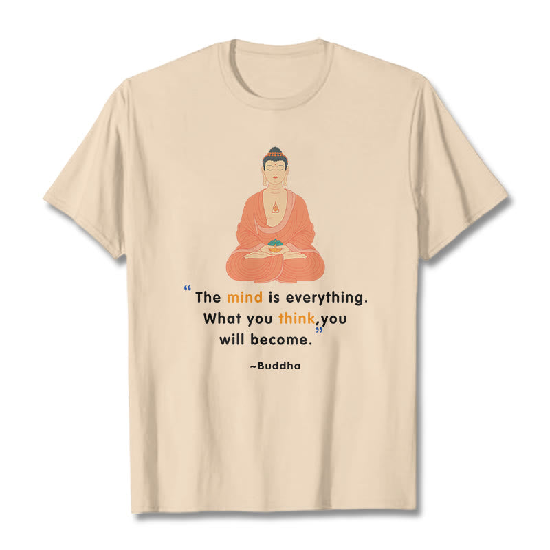 Tactile Cotton Crew Neck Mindful Meditation Tee