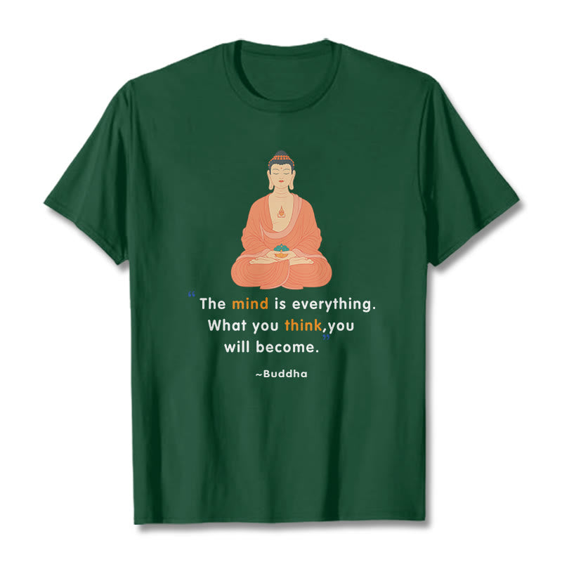 Tactile Cotton Crew Neck Mindful Meditation Tee