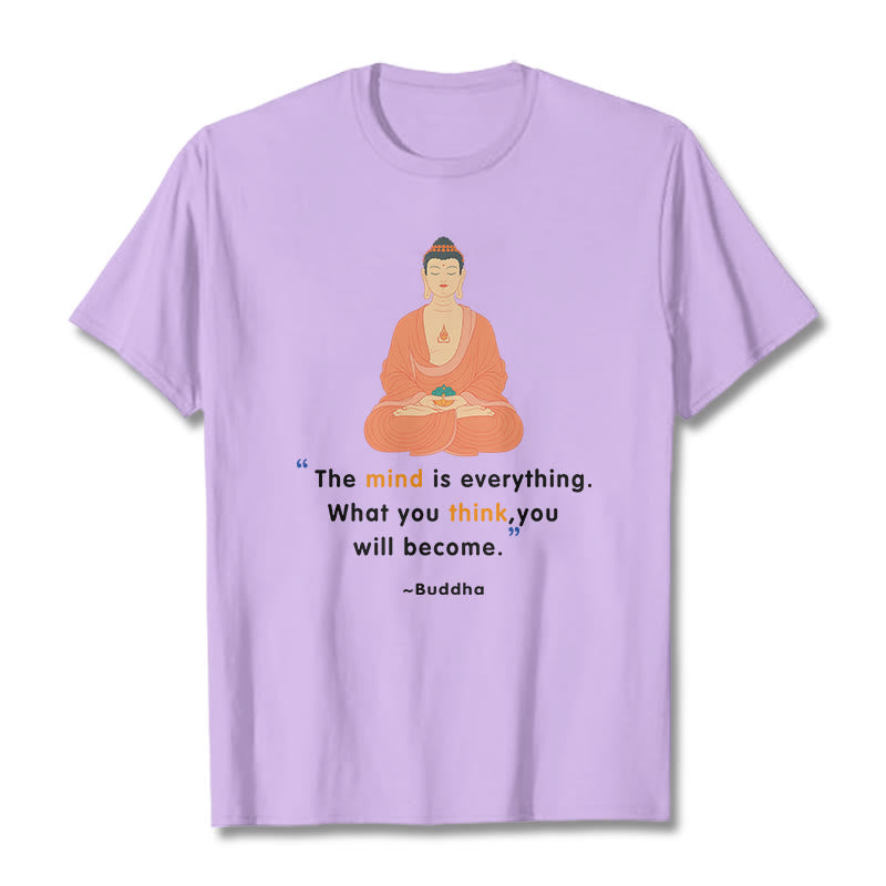 Tactile Cotton Crew Neck Mindful Meditation Tee