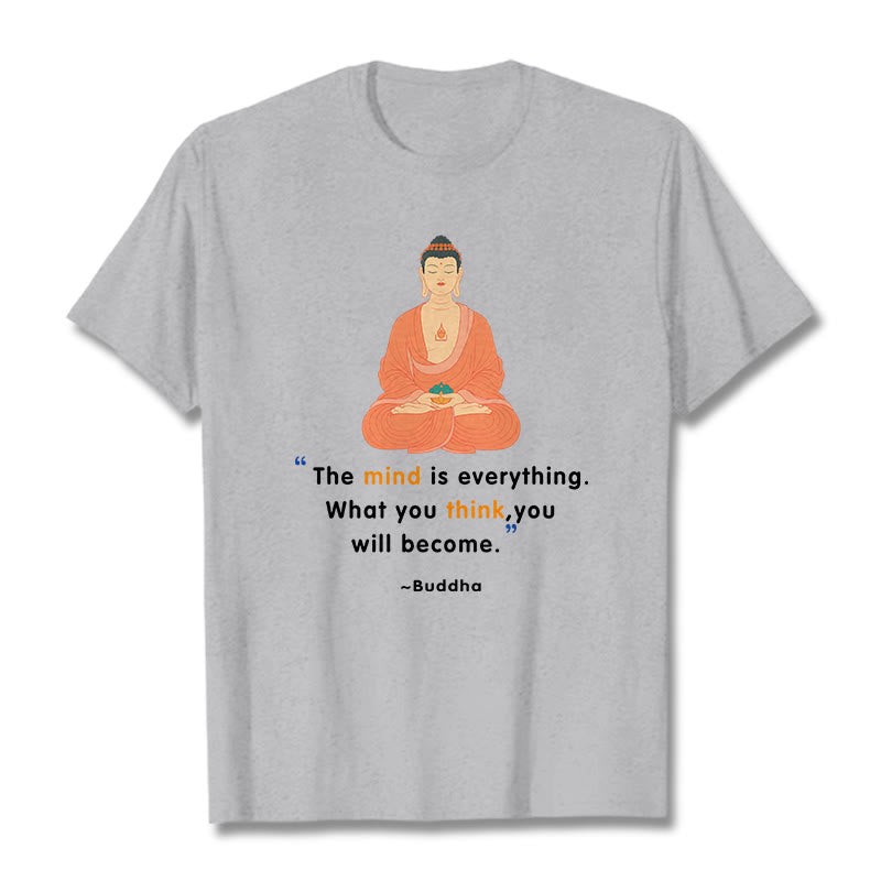 Tactile Cotton Crew Neck Mindful Meditation Tee
