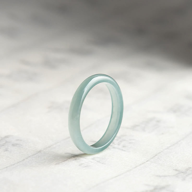Natural Jade Prosperity Luck Ring