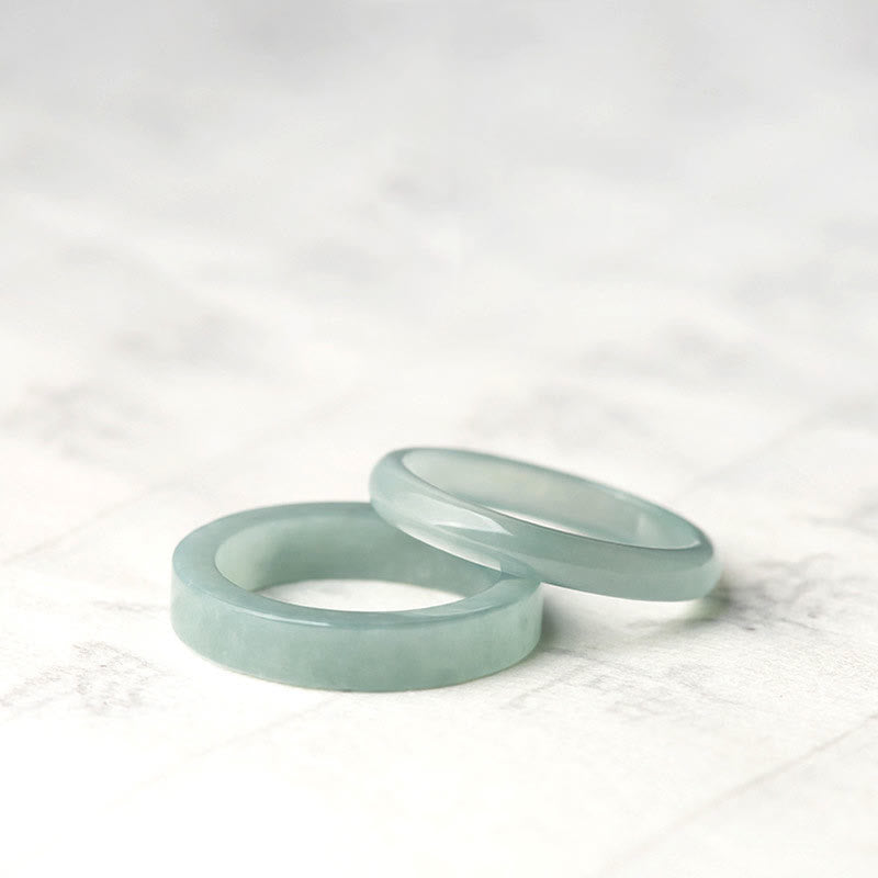 Natural Jade Prosperity Luck Ring