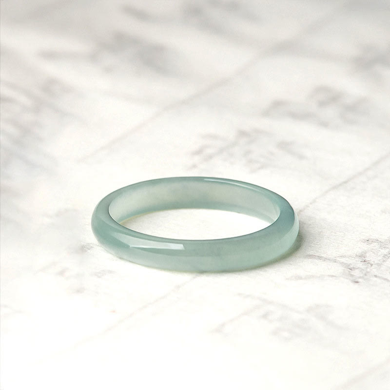 Natural Jade Prosperity Luck Ring