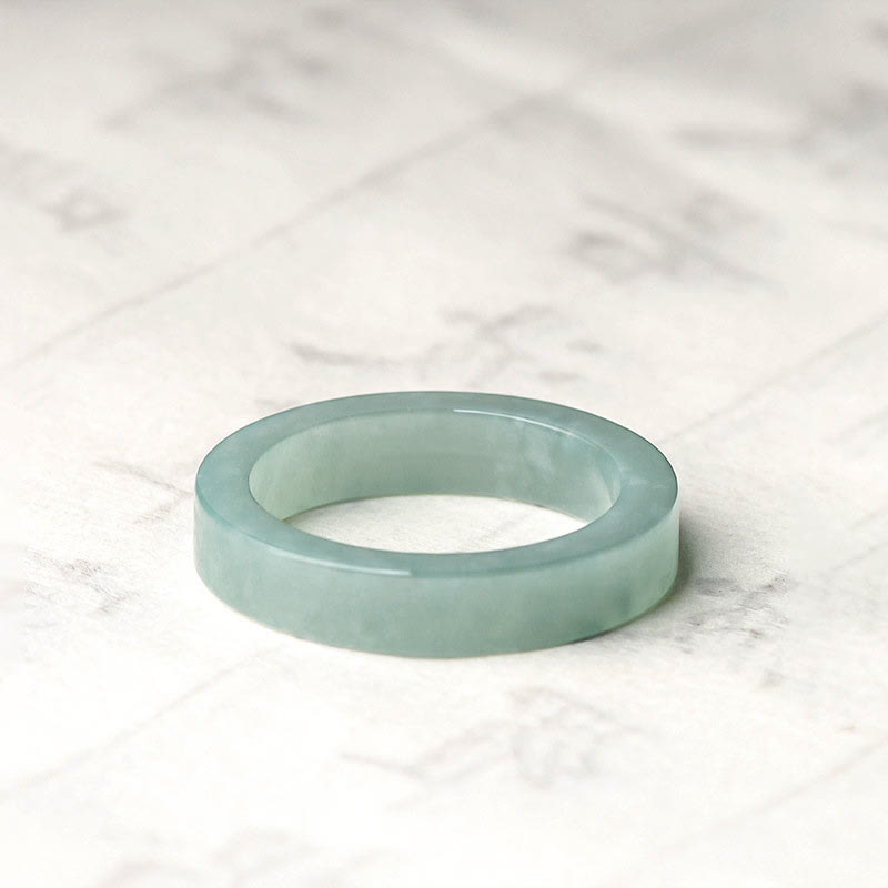 Natural Jade Prosperity Luck Ring