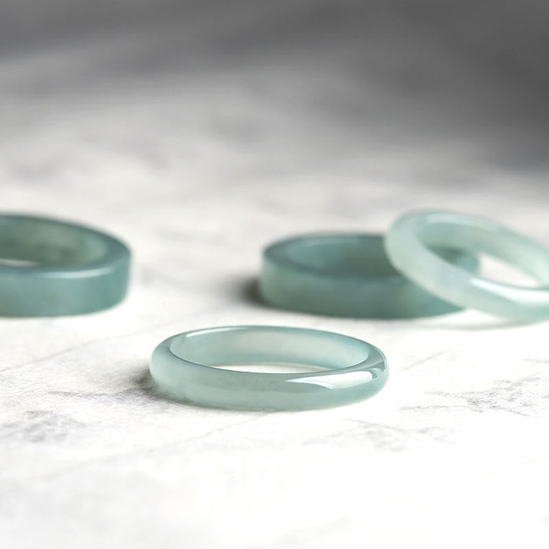 Natural Jade Prosperity Luck Ring