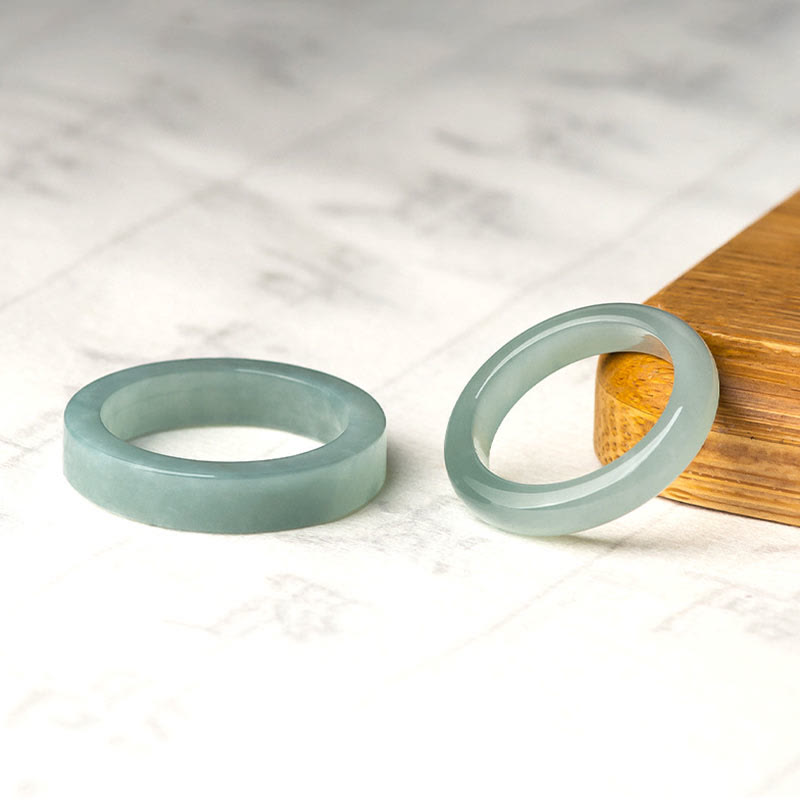 Natural Jade Prosperity Luck Ring