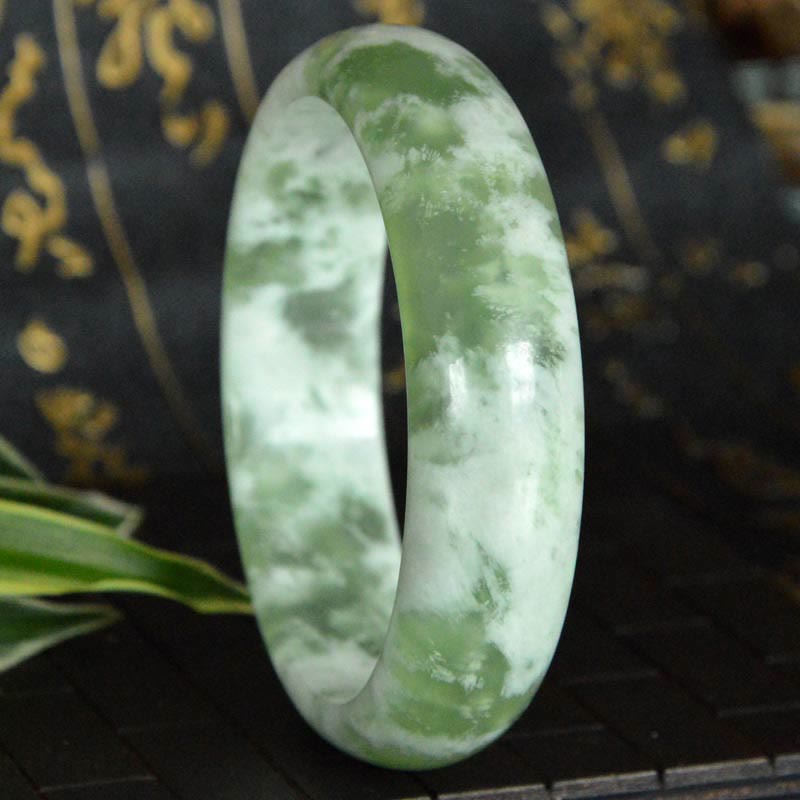 Natural Jade Luck Prosperity Bracelet Bangle