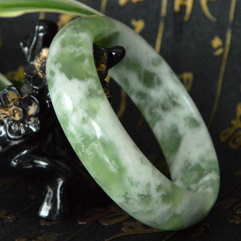 Natural Jade Luck Prosperity Bracelet Bangle
