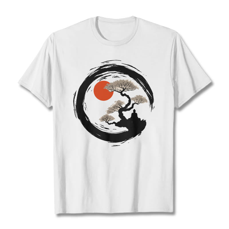 Tactile Cotton Zen Graphic Meditation Tee