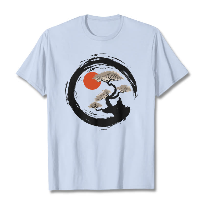 Tactile Cotton Zen Graphic Meditation Tee