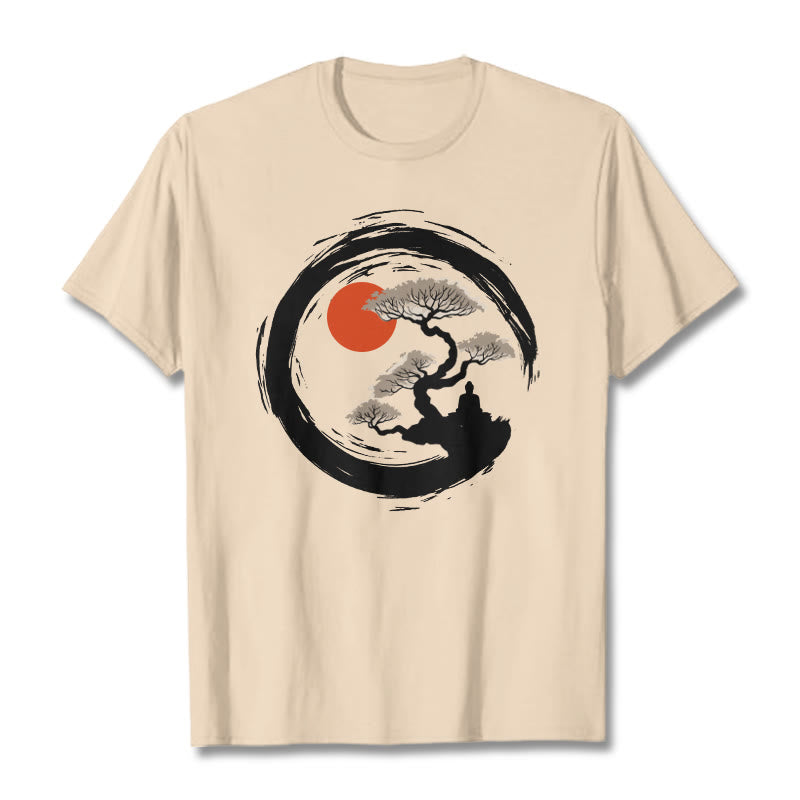 Tactile Cotton Zen Graphic Meditation Tee