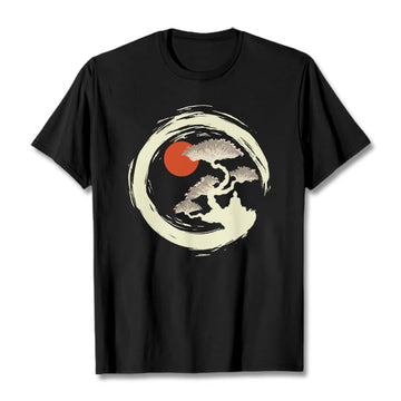 Tactile Cotton Zen Graphic Meditation Tee