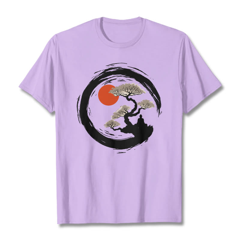 Tactile Cotton Zen Graphic Meditation Tee