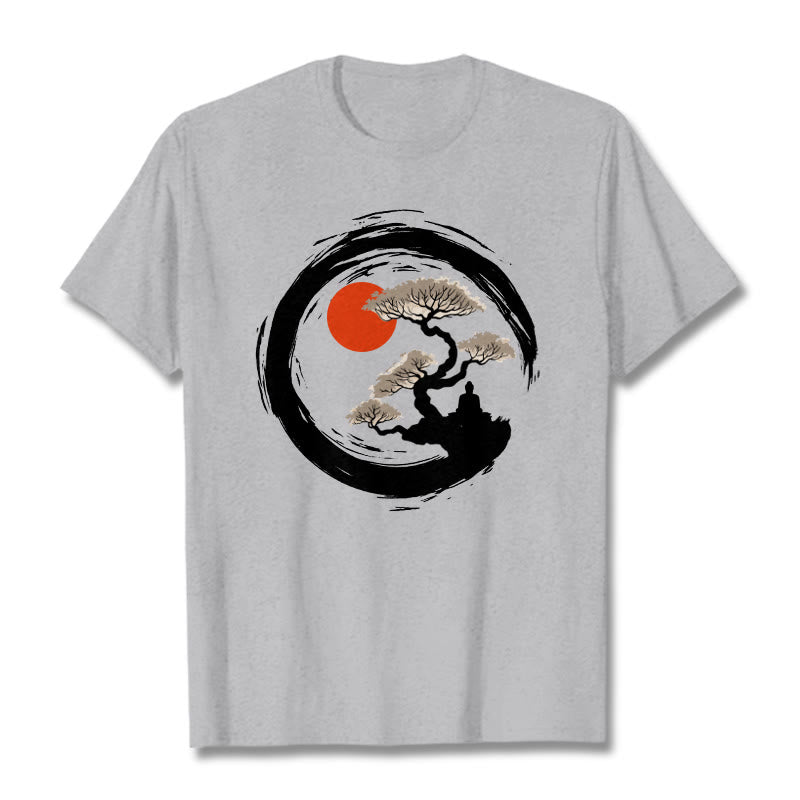 Tactile Cotton Zen Graphic Meditation Tee