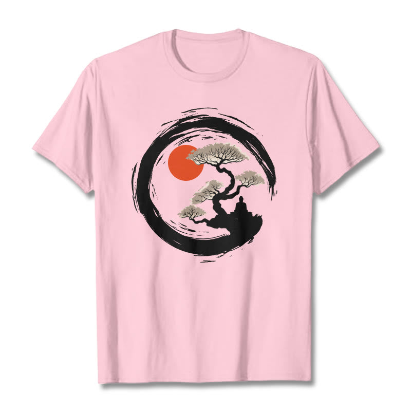 Tactile Cotton Zen Graphic Meditation Tee
