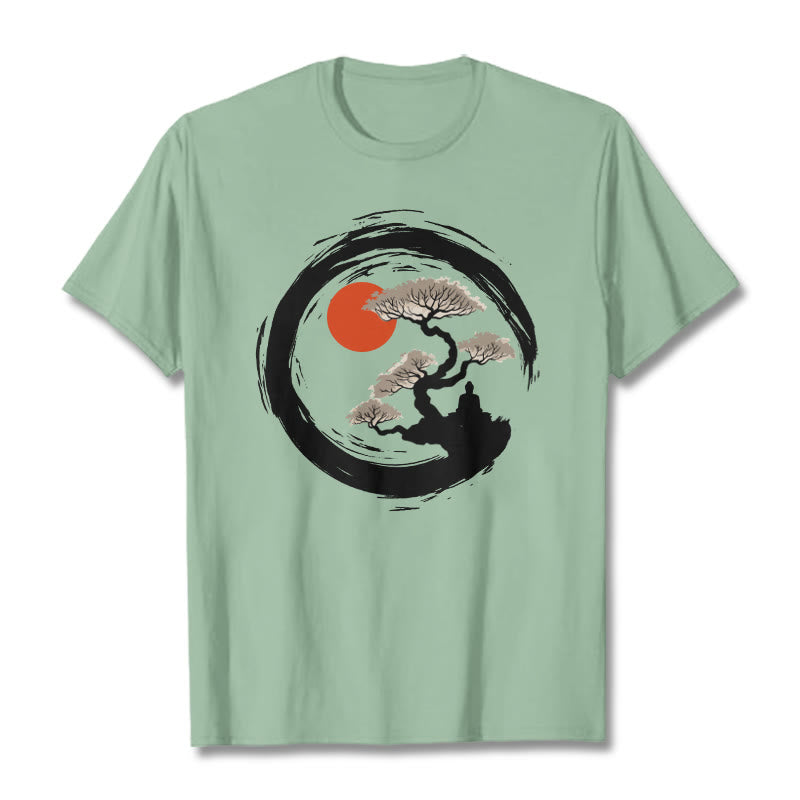 Tactile Cotton Zen Graphic Meditation Tee