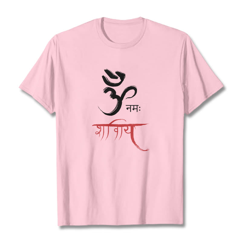 OM NAMAH SHIVAYA Mantra Sanskrit Tee T-shirt