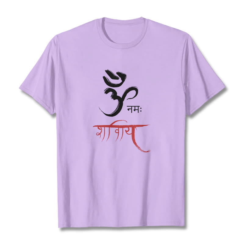 OM NAMAH SHIVAYA Mantra Sanskrit Tee T-shirt