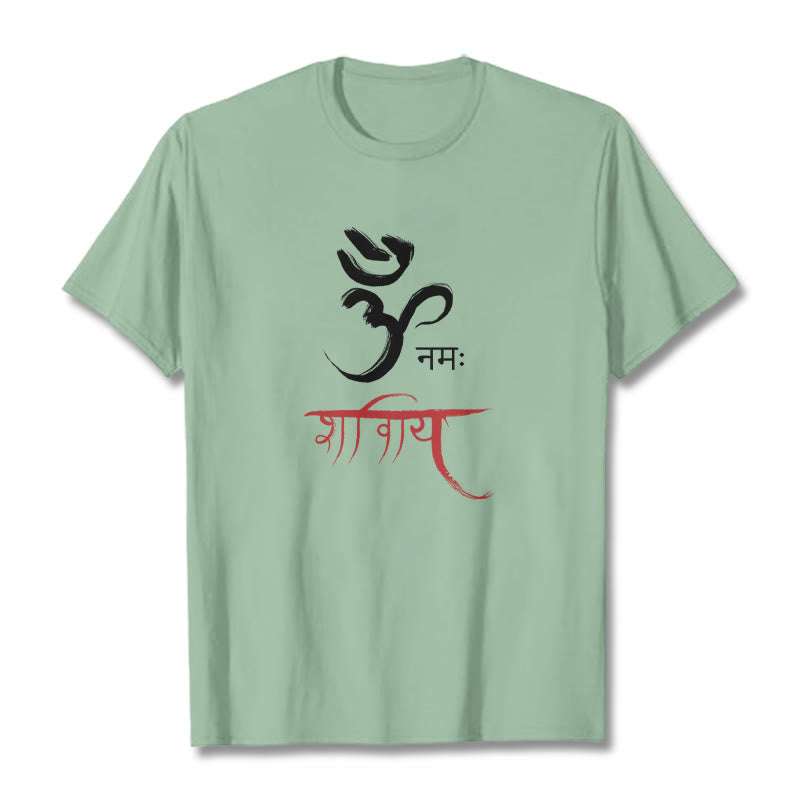 OM NAMAH SHIVAYA Mantra Sanskrit Tee T-shirt