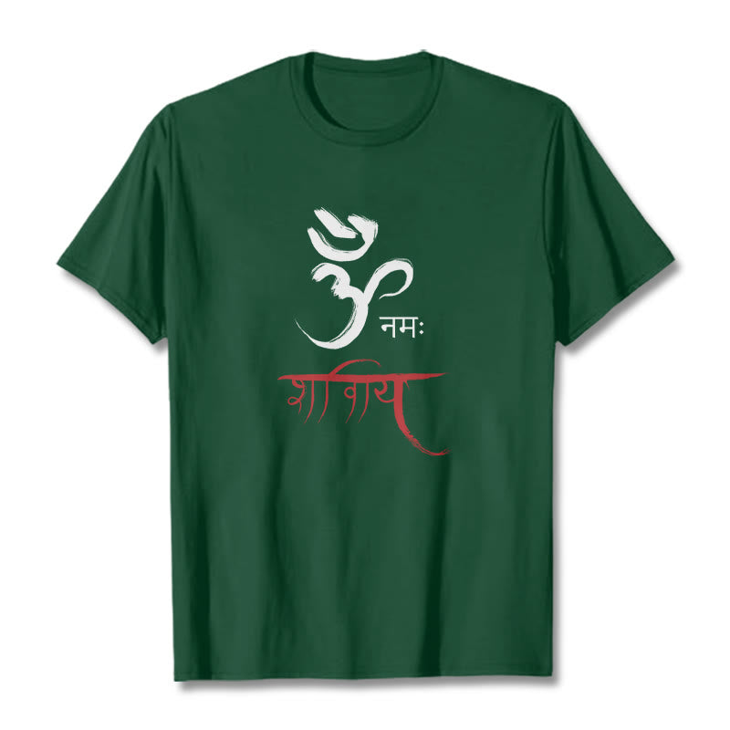 OM NAMAH SHIVAYA Mantra Sanskrit Tee T-shirt
