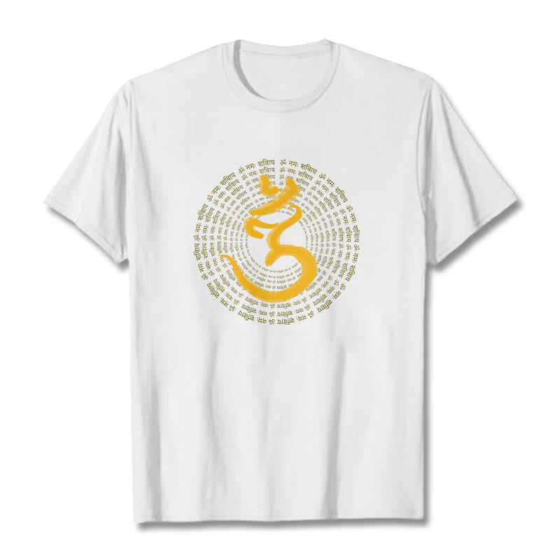 108 OM NAMAH SHIVAYA Mantra Sanskrit Tee T-shirt