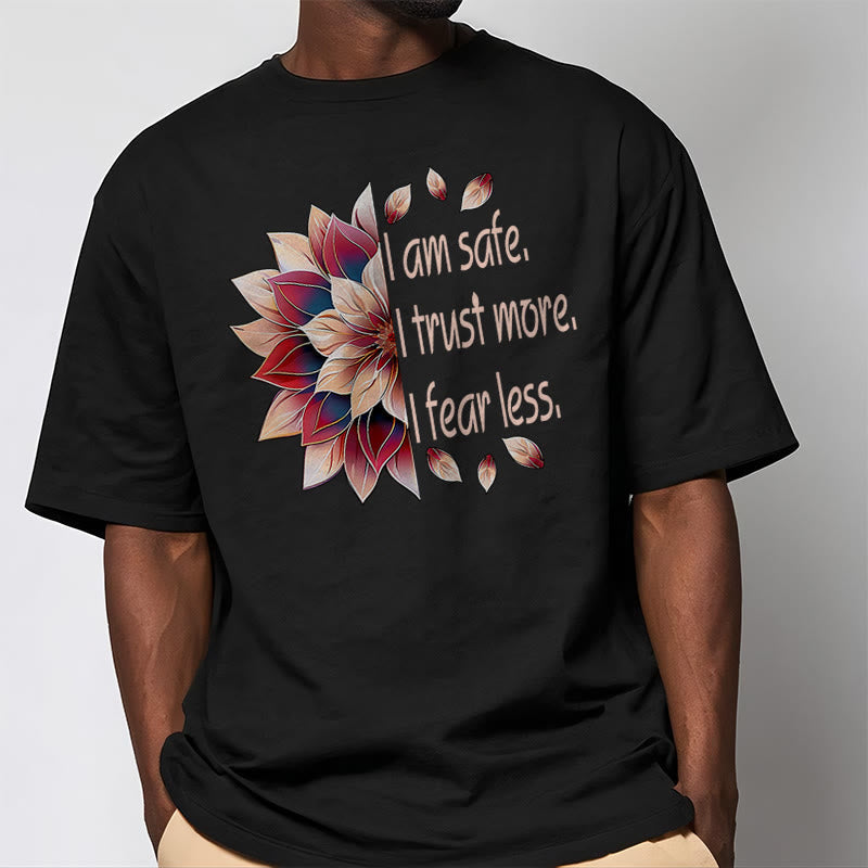 Tactile Cotton Grounding Affirmation Crew-Neck Tee