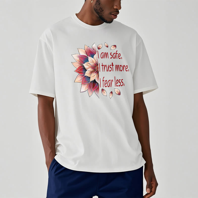 Tactile Cotton Grounding Affirmation Crew-Neck Tee