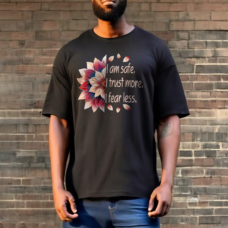 Tactile Cotton Grounding Affirmation Crew-Neck Tee