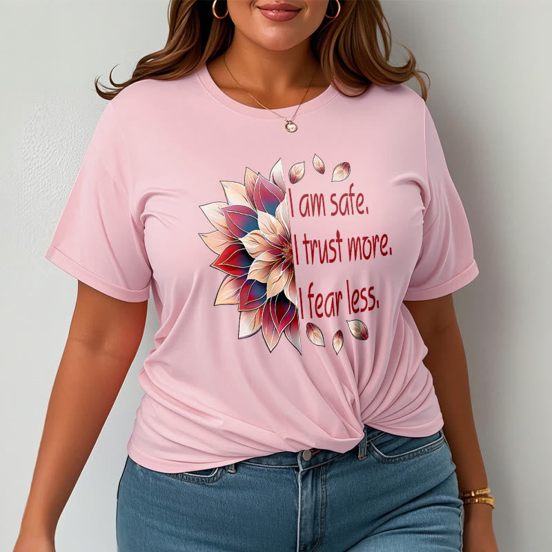 Tactile Cotton Grounding Affirmation Crew-Neck Tee