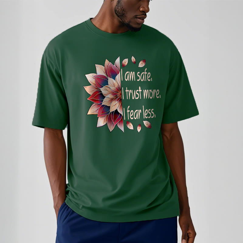 Tactile Cotton Grounding Affirmation Crew-Neck Tee