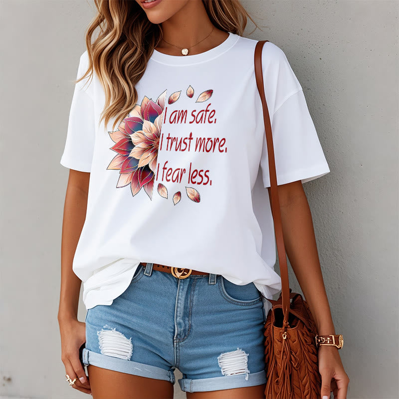 Tactile Cotton Grounding Affirmation Crew-Neck Tee