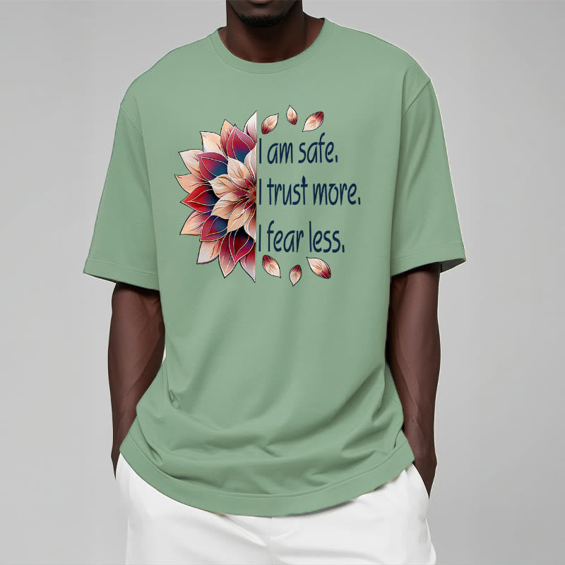 Tactile Cotton Grounding Affirmation Crew-Neck Tee