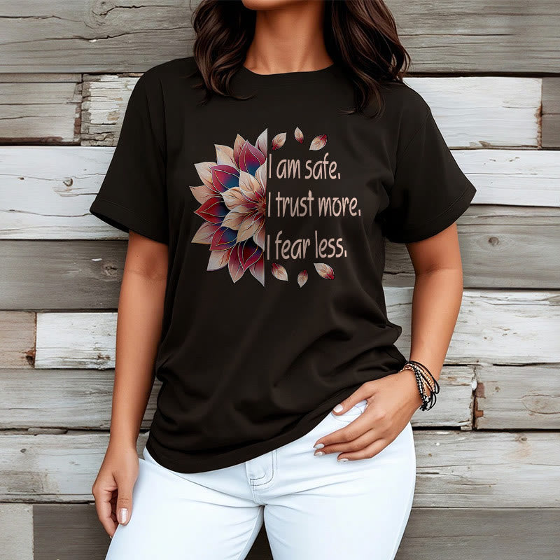 Tactile Cotton Grounding Affirmation Crew-Neck Tee