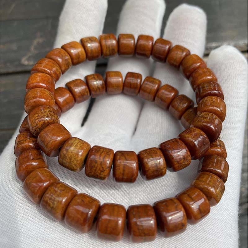 Tibetan Bone Bead Bracelet with Dzi, Tiger Eye, Jasper & Sacred Gemstone Accents