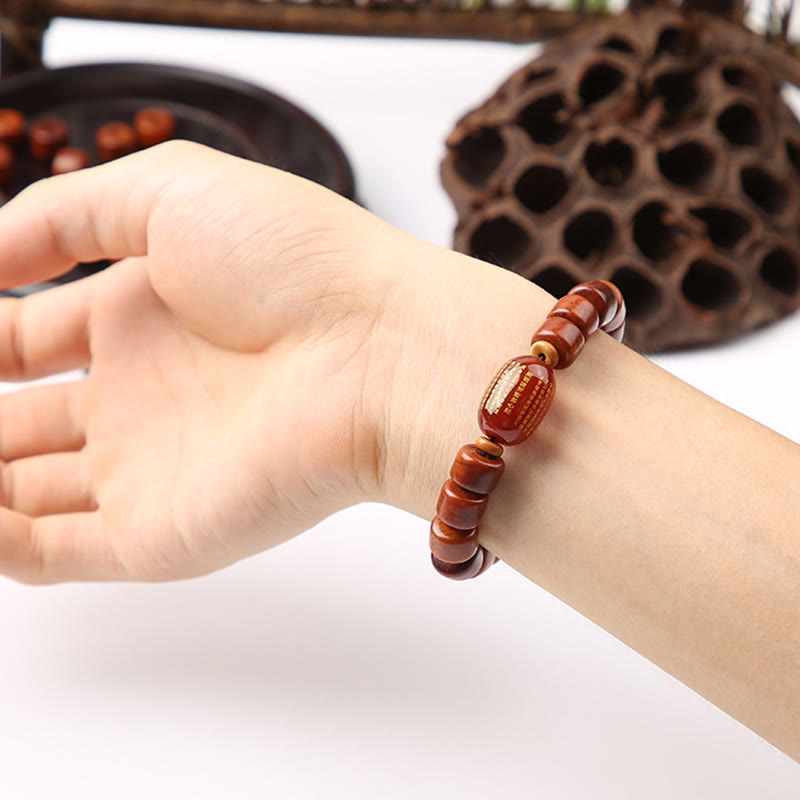 Tibetan Bone Bead Bracelet with Dzi, Tiger Eye, Jasper & Sacred Gemstone Accents