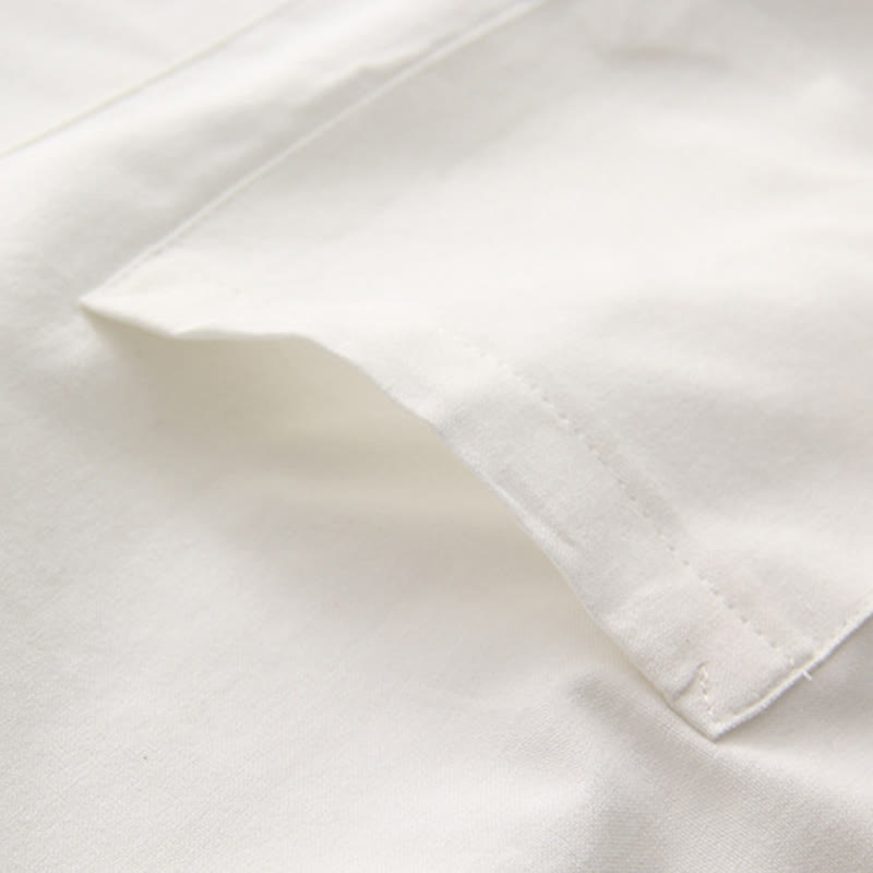 Breathable Cotton Frog Button Stand Collar Meditation Shirt