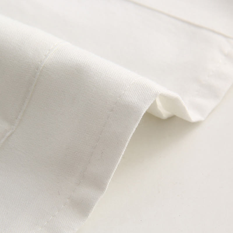 Breathable Cotton Frog Button Stand Collar Meditation Shirt