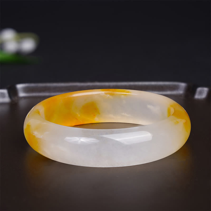 Yellow Chalcedony Harmony Positivity Bracelet Bangle