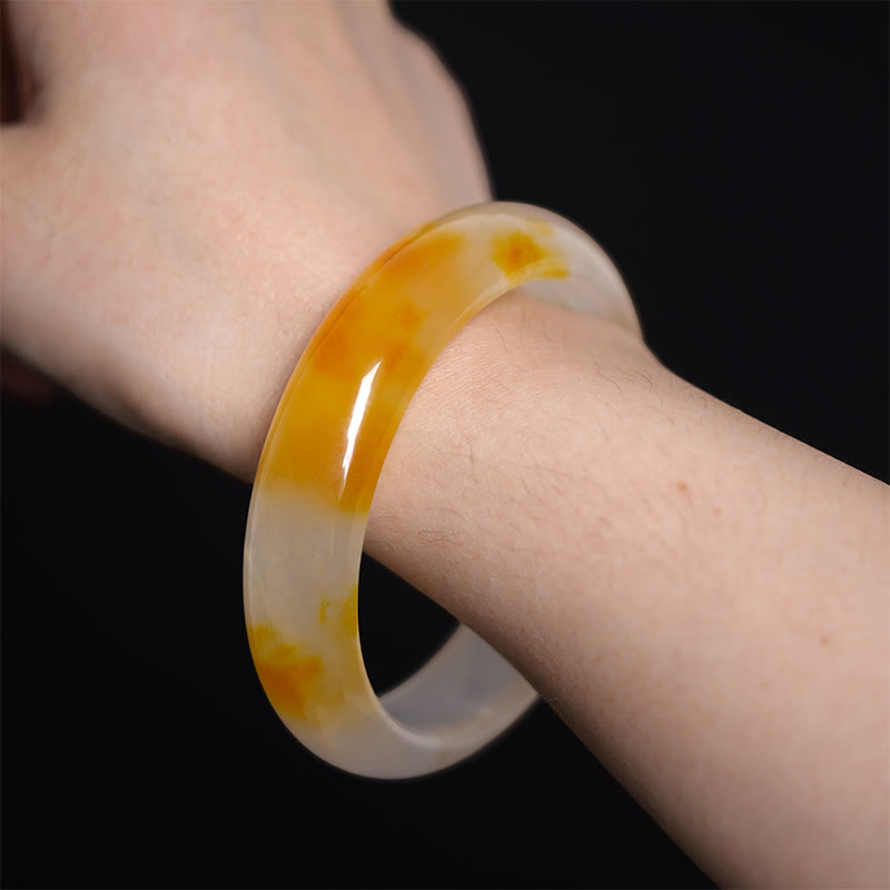 Yellow Chalcedony Harmony Positivity Bracelet Bangle
